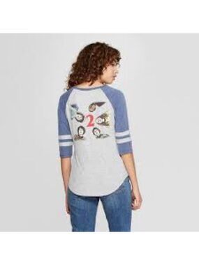 Stranger Things Gray Raglan T-Shirt Small